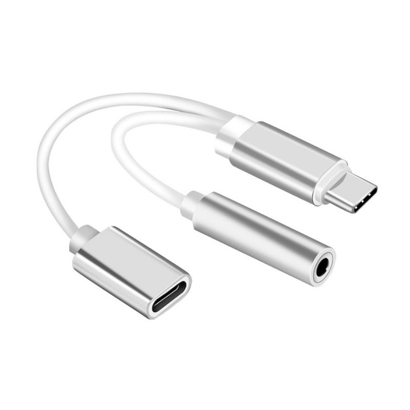 Jual 3t Usb Type C To 3 5mm Jack Audio And Charges 2in1 Function Adaptor Cable Silver Online Oktober 2020 Blibli Com