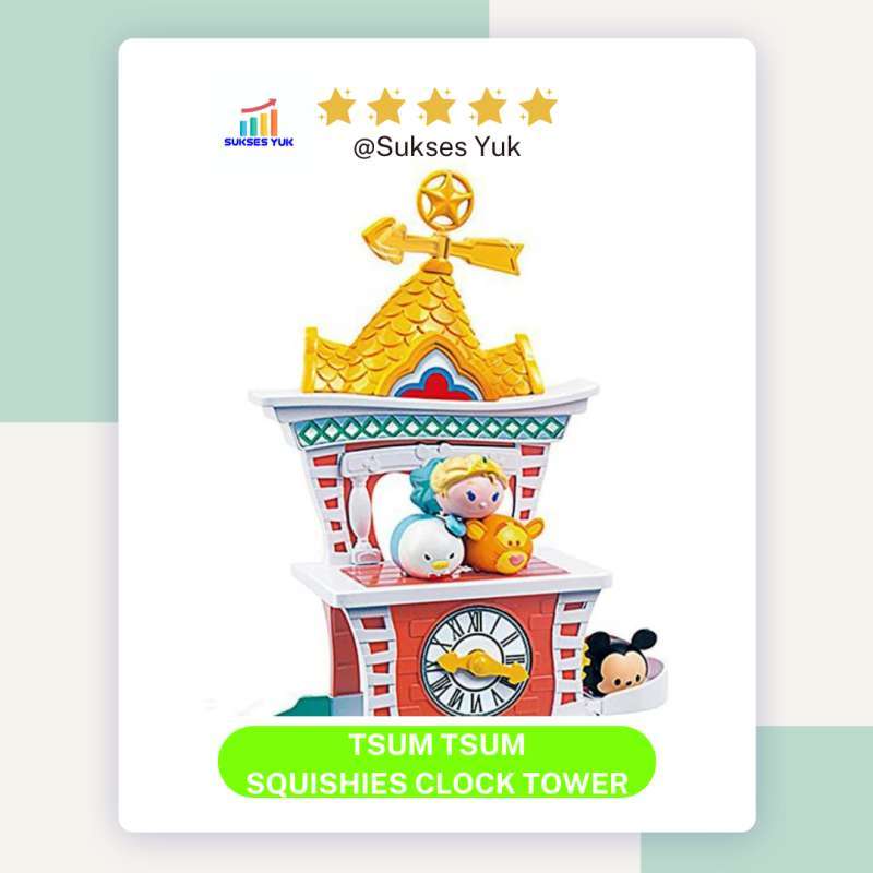 Disney tsum tsum squishies clock best sale tower playset