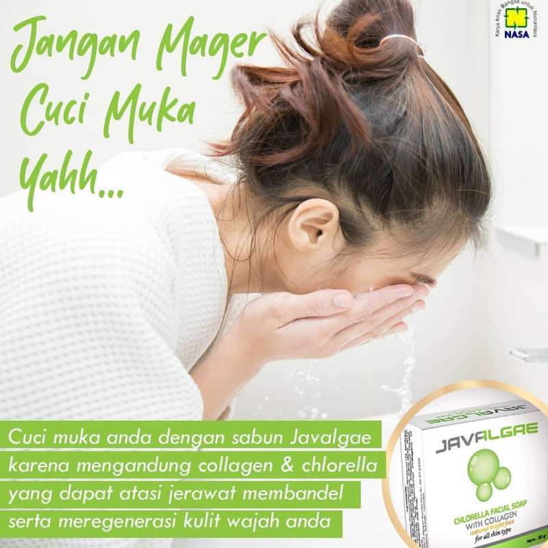 Promo JAVALGAE CHLORELLA FACIAL SOAP / sabun muka / sabun muka pria / sabun pemutih wajah Termurah Diskon 79% di Seller Lacoco Original - Cijantung, Kota Jakarta Timur | Blibli