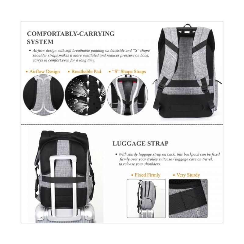 Promo DTBG D8234W Slim Laptop Backpack 