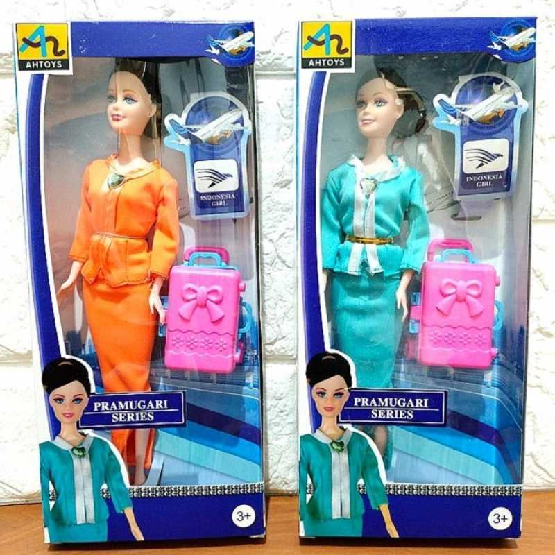 Promo Mainan Boneka Pramugari Series Action Figure Barbie Anak