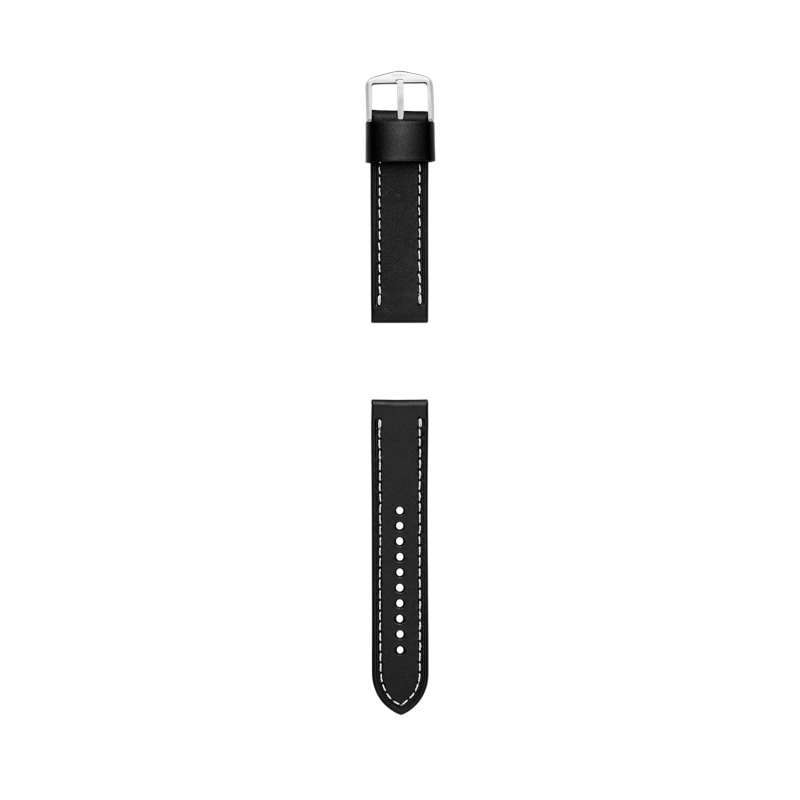 Jual FOSSIL 22mm Black Leather Watch 