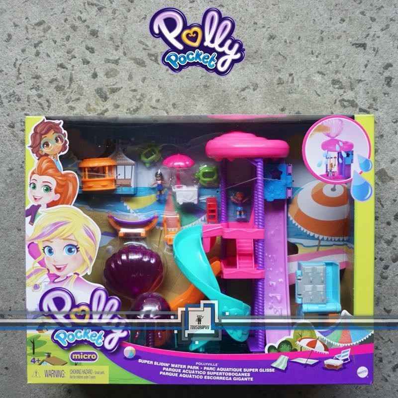 Jual Polly Pocket Super Slidin Water Park Sliding Waterpark Di