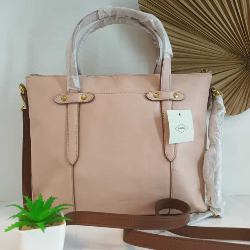 Fossil sydney satchel dusty rose top