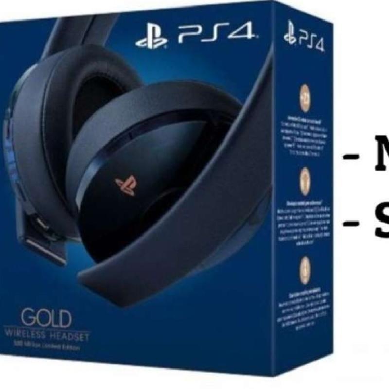 New Headset Gold PS4 Stereo Wireless di 