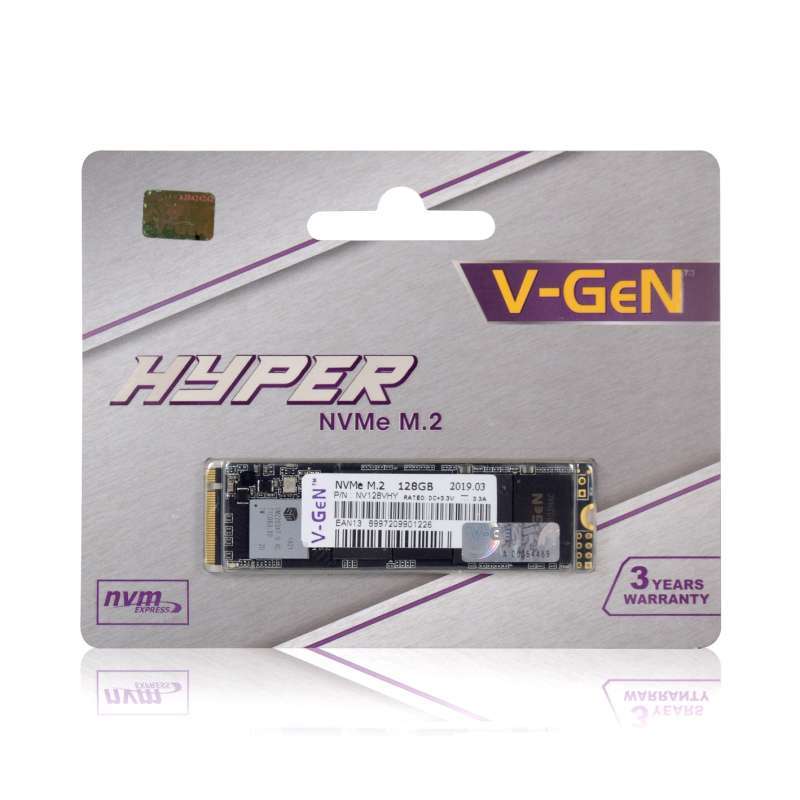 SSD V GeN Hyper 128GB M.2 NVMe PCIe Gen 3.0 SSD VGEN 128 GB M2 NVME