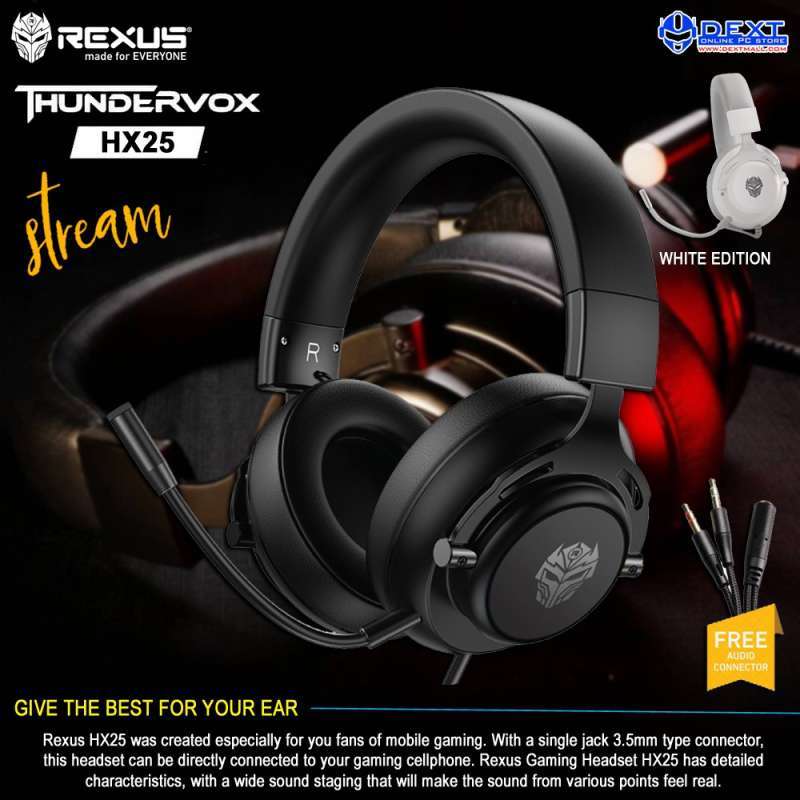 Rexus headset gaming thundervox stream hx25 sales