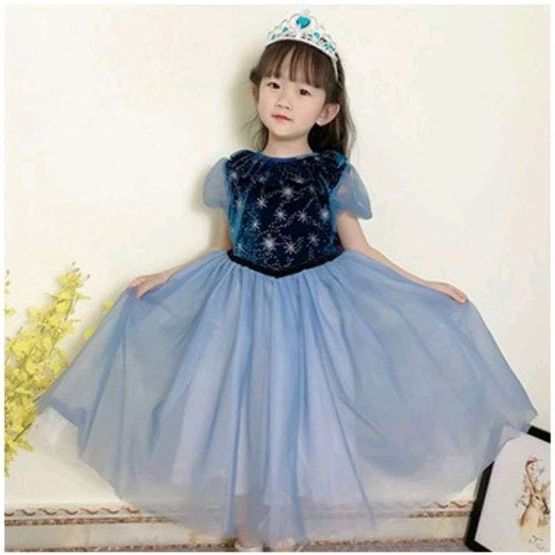 Baju anak princess elsa frozen top