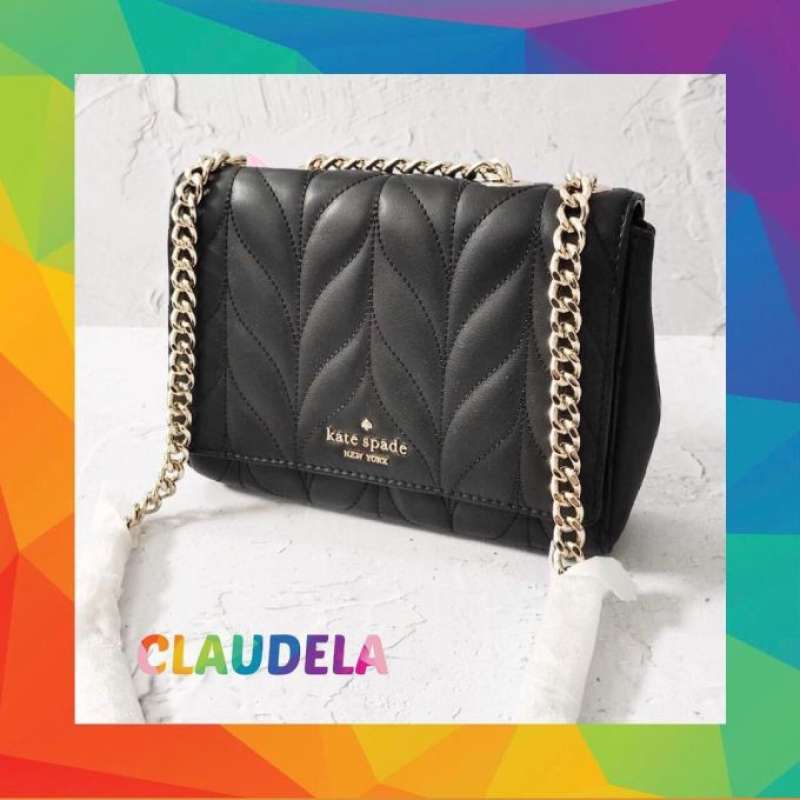 Jual KATE SPADE Briar Lane Quilted Emelyn Mini in Black Leather di