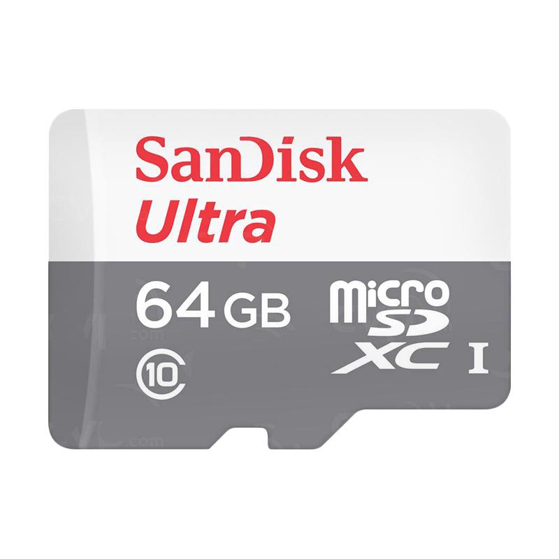 Promo Sandisk Ultra microSDXC UHS-I Memory Card [64 GB/ Class 10 ...