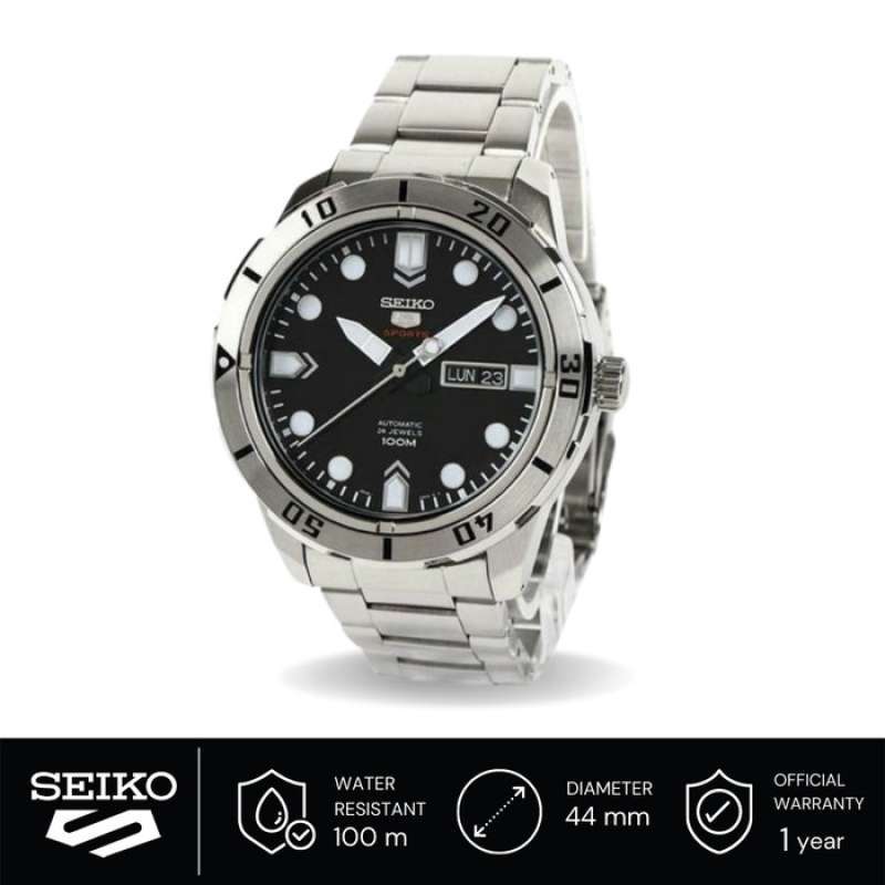 Jual Jam Tangan Pria Seiko 5 Sports Automatic Black Dial SRP671K1