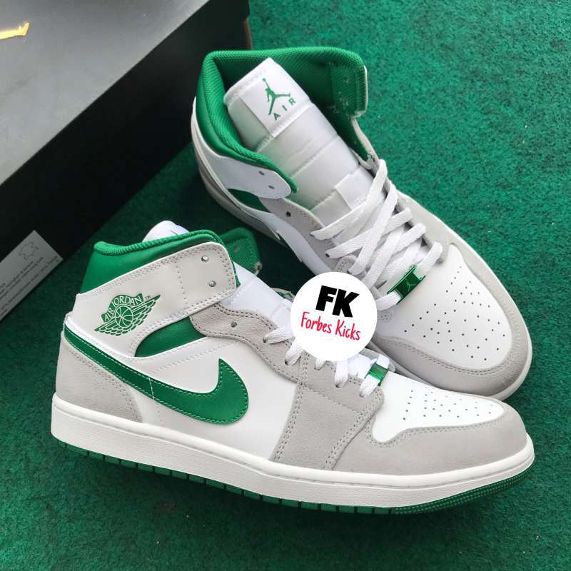 Jual Air Jordan Mid Green Grey || Light Smoke Grey Bred Banned