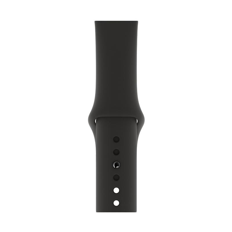 series 4 space gray aluminum case black sport band 44mm