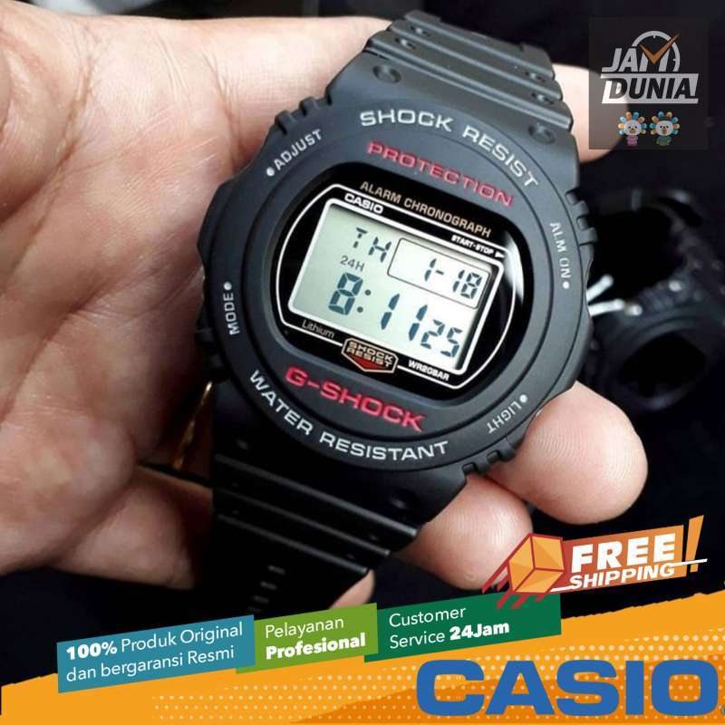 Promo CASIO ORIGINAL - CASIO G-SHOCK DW-5750E-1DR - JAM TANGAN PRIA JAM  PRIA LA - RUBBER G SHOCK GSHOCK CASIO DW-5750E-1D DW 5750E 1D 5750 E DW5750  di Seller JAMDUNIA Official Store -