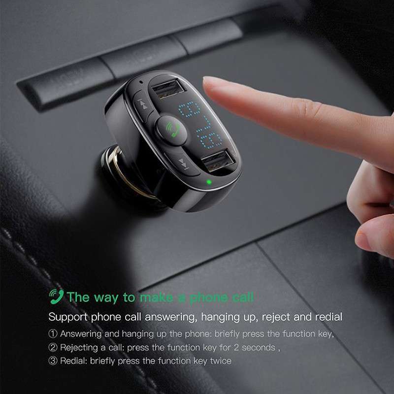 Promo BASEUS T-TYPED WIRELESS MP3 CAR 