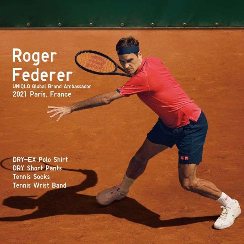 Baju Tenis Uniqlo Roger Federer 