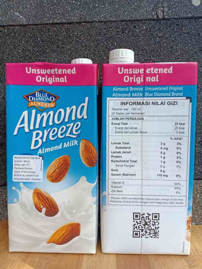 Blue Diamond Almond Milk Breeze Unsweetened 946 Ml