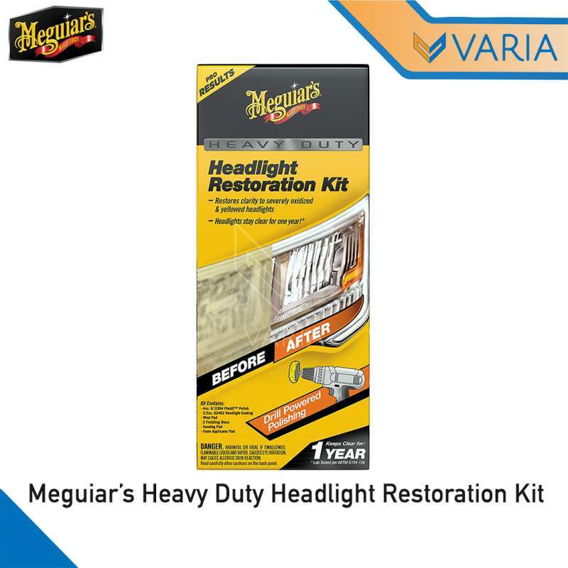 Meguiars heavy duty sales headlight restoration kit