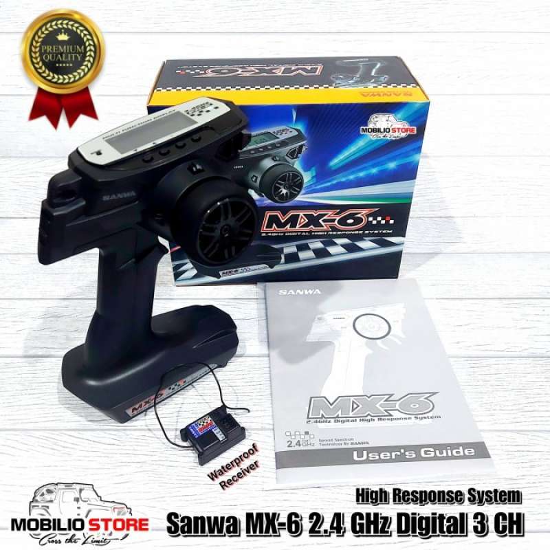 Jual Sanwa Mx-6 Digital Radio Remote Control 2.4 Ghz 3ch High 