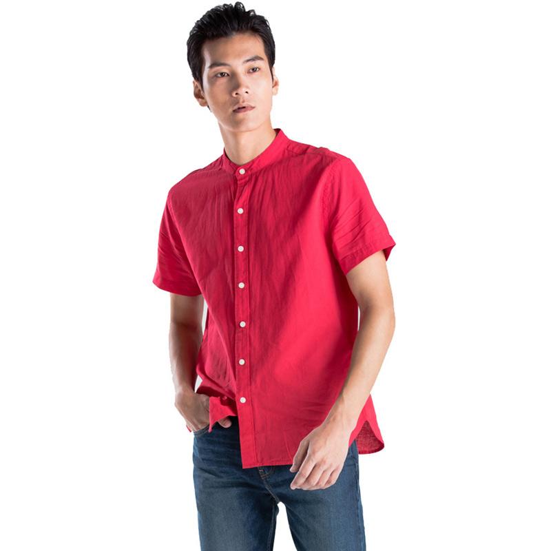 Jual Levi's SS Mandarin Collar Shirt Lychee Kemeja Kasual Pria - Red  [69891-0001] di Seller Levi Strauss - Cakung Barat, Kota Jakarta Timur |  Blibli