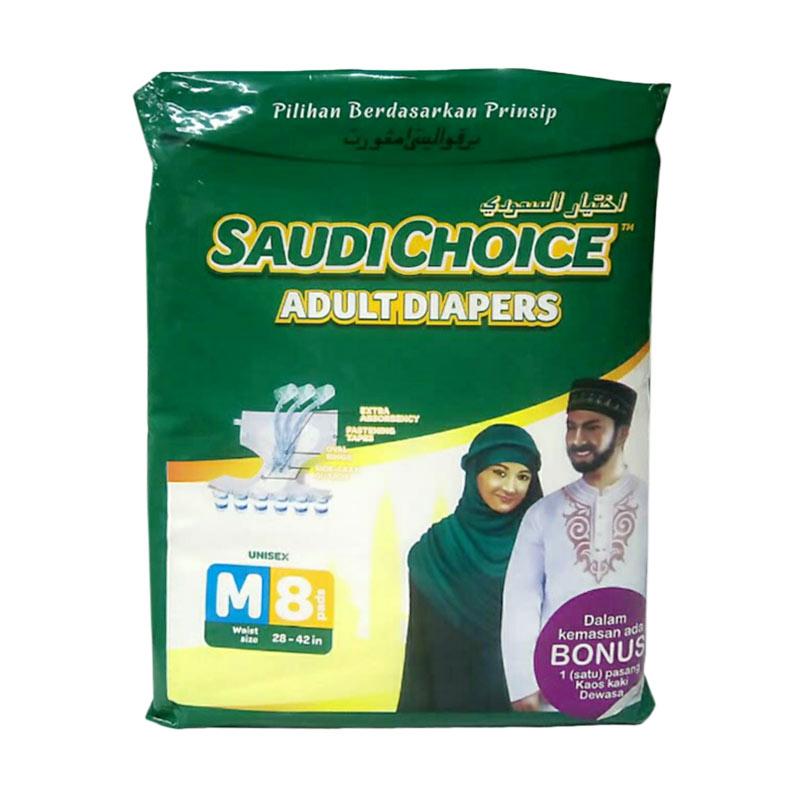 Saudi Choice Adult Diapers Popok Dewasa [Size M/ pcs]