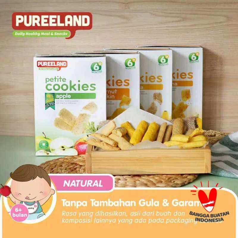 Jual Pureeland Baby Cookies Bulan Mpasi Bayi Organik Makanan