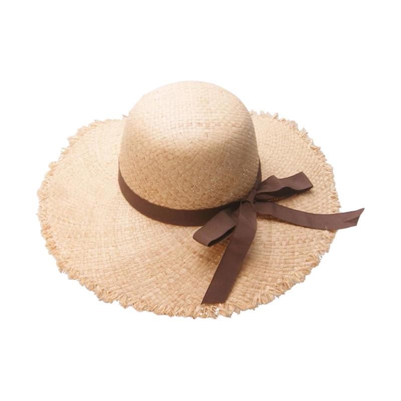 Jual IIT Summer Floppy Raffia Straw 