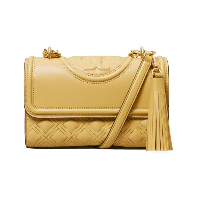 Jual Tory Burch Fleming Small Convertible Shoulder Bag Beeswax di