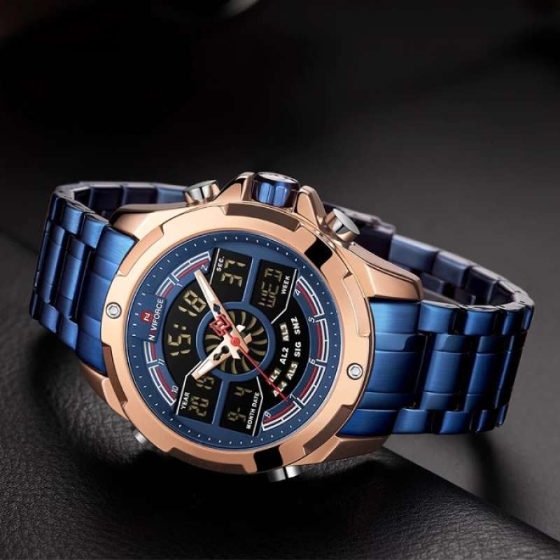 Jual ORIGINAL NAVIFORCE ORIGINAL 9170 JAM TANGAN PRIA DOUBLE ...