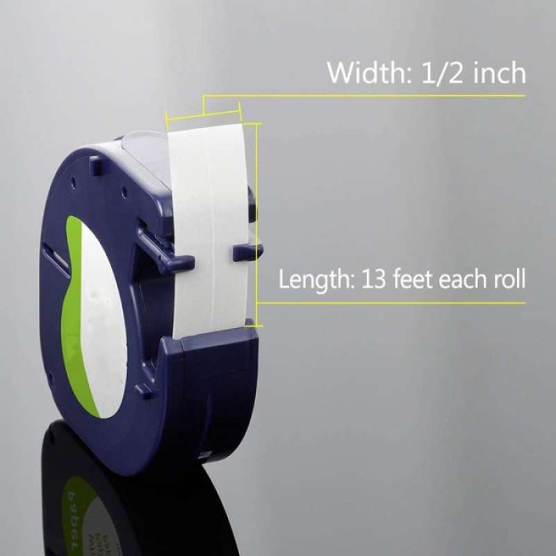 Jual ORIGINAL 5PCS TAPE LABEL PENGGANTI WARNA HITAM PUTIH ...