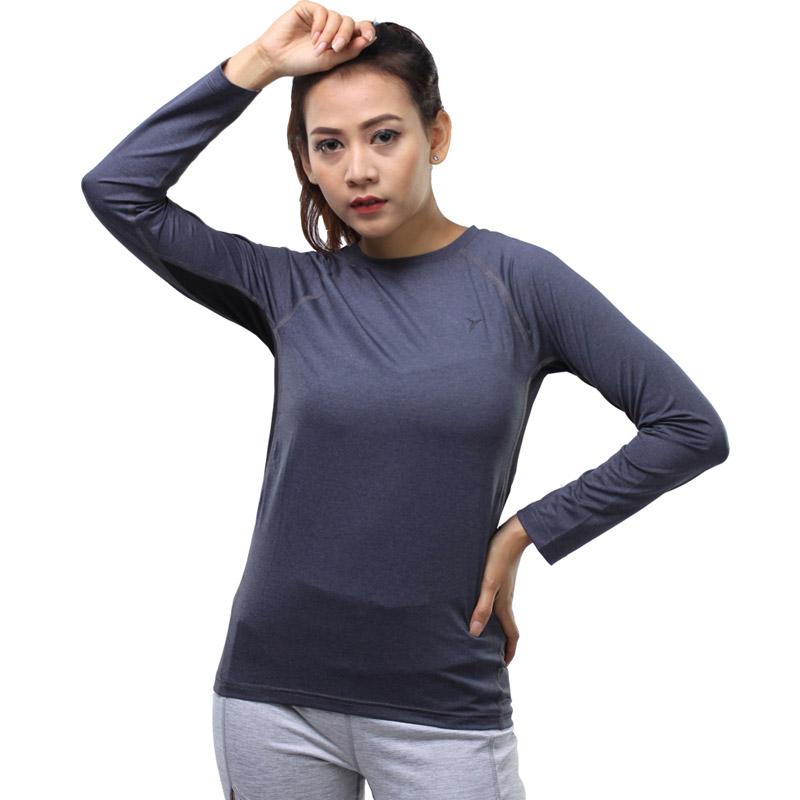 TR Ladies Fit Active Fitness Gym & Sports Wicking Performance Laser Cut Scoop Neck Long Sleeve Top