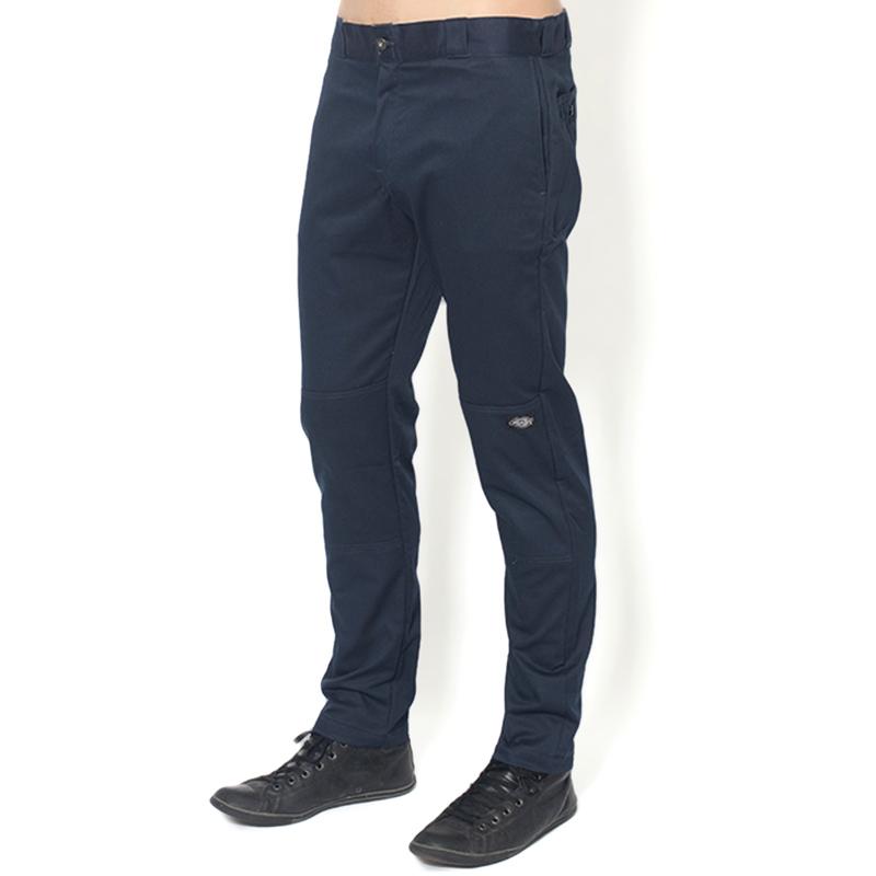 dickies skinny straight double knee pants