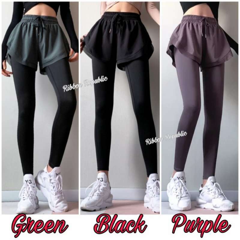 Legging Panjang Mesh Shorts Woman 