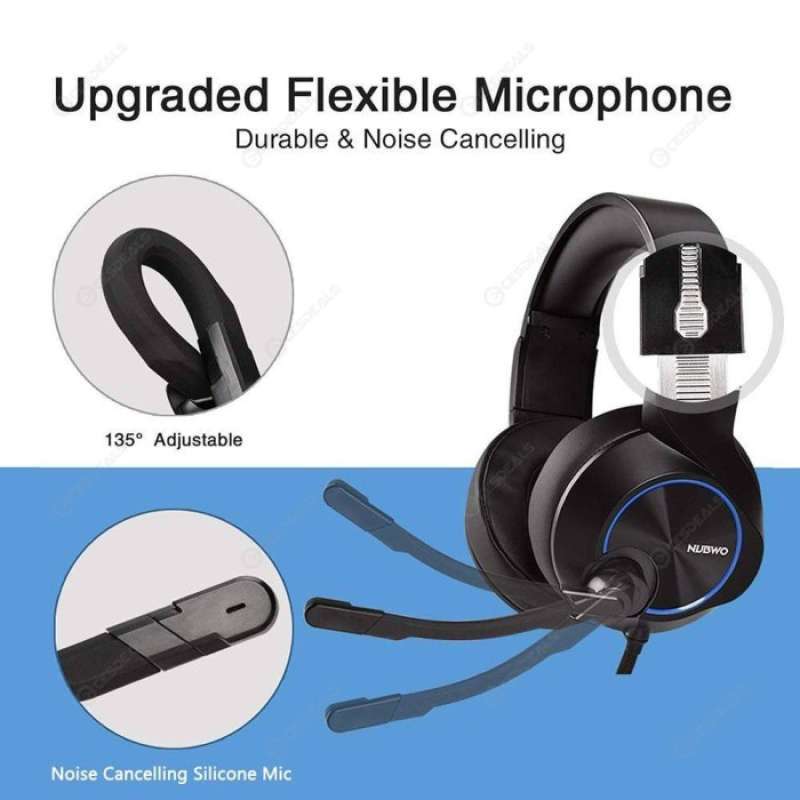 Jual Xiberia Nubwo N11D Headset Gaming with 3.5mm Headphone Interface -  Hitam Biru - MULTY COLOUR di Seller Dhufe Store - Kota Jakarta Barat, DKI  Jakarta | Blibli