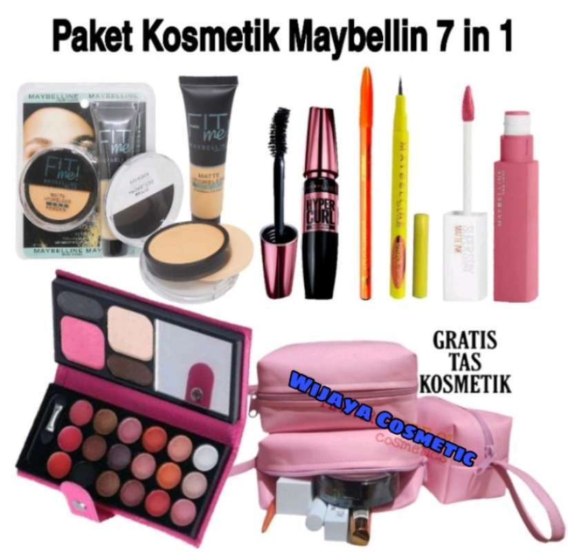 Promo Paket Kosmetik Maybelline Fit Me Lengkap 7 in 1 - Make ...