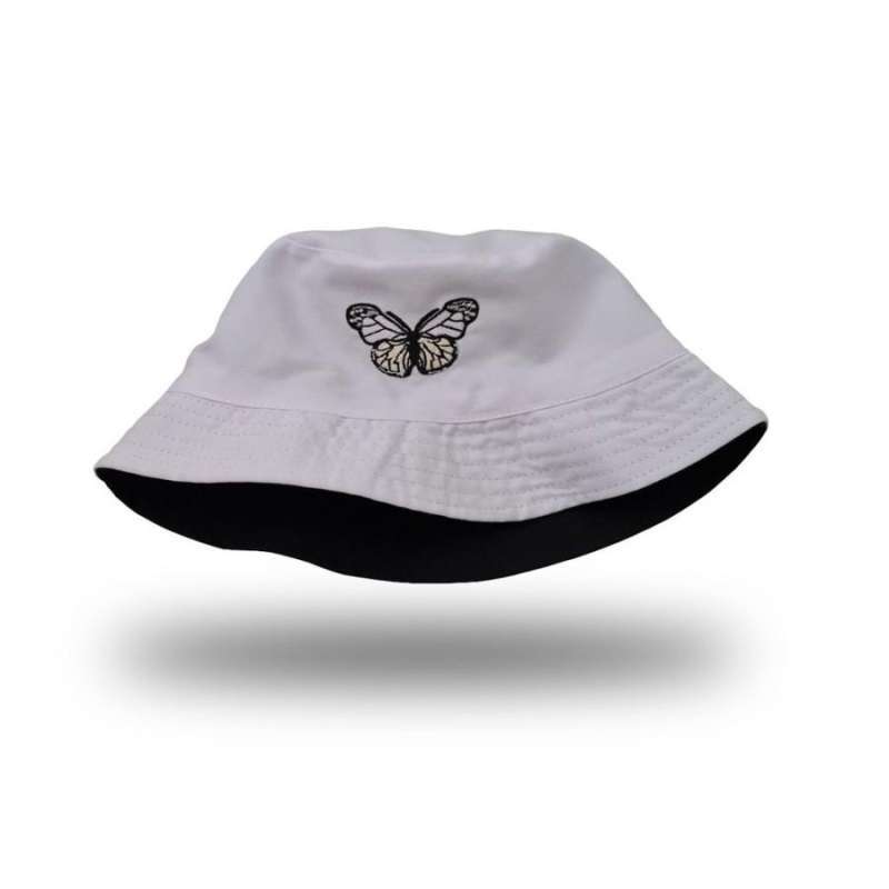Jual Topi Bucket Hat Bordir ButterFly 