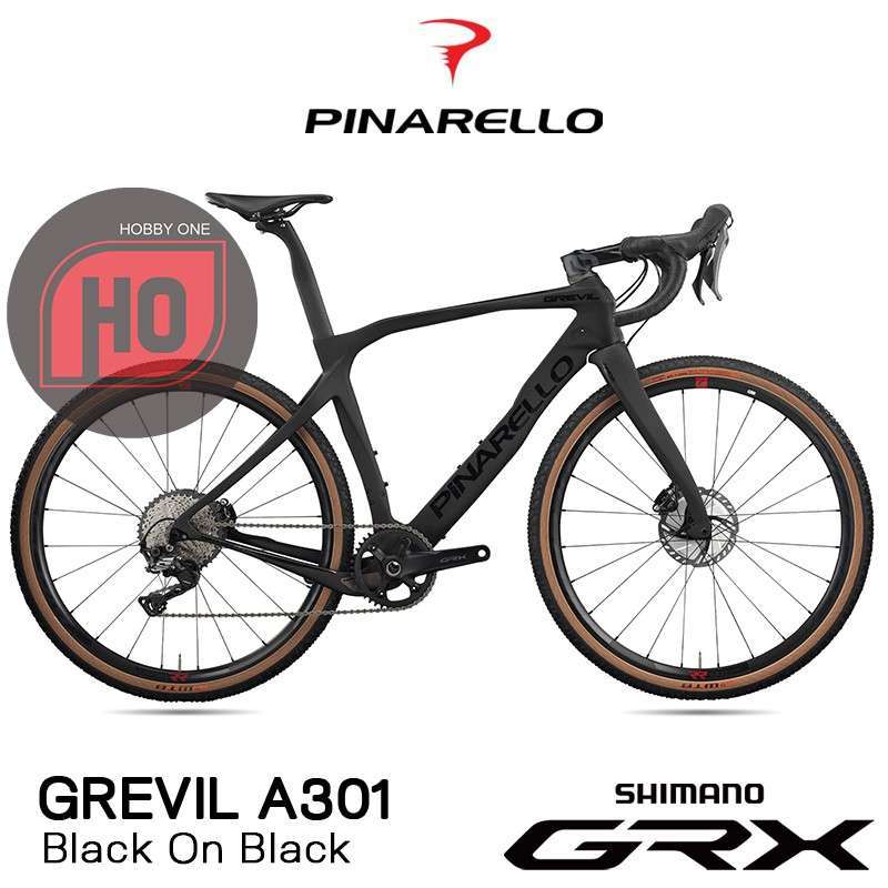 Jual PINARELLO GREVIL A301 BLACK ON BLACK Shimano GRX Gravel Bike