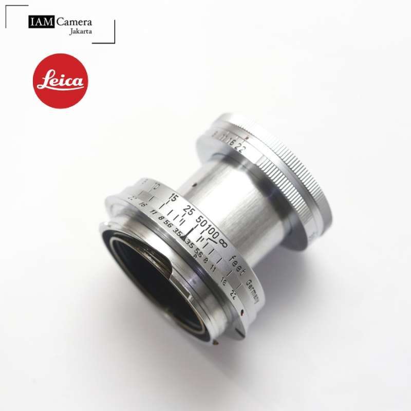 Leica Leitz Elmar 50mm F3.5 キャップ付 Elmar 50mm f3.5 (L) – FLASHBACK CAMERA