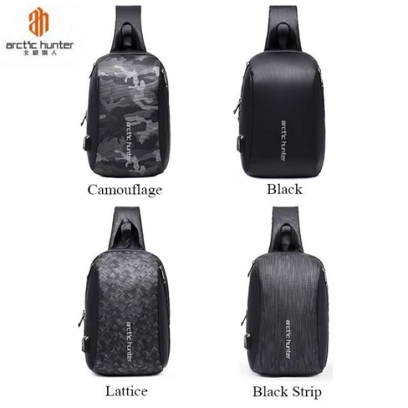 Jual Arctic Hunter Xb00081 Crossbody Sling Bag USB Port Tas