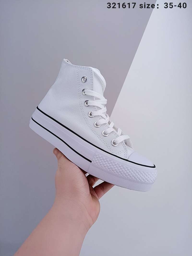 white thick sole converse
