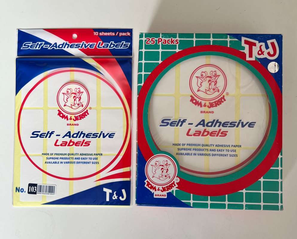 Label t&j 103