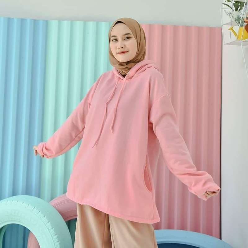 Jual Ghc Sweater Oversize Wanita Alana Jaket Xl Hoodie Polos