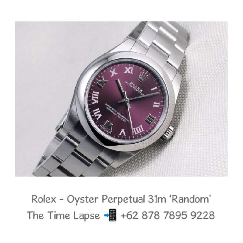 Oyster Perpetual 31m, Roman Purple Dial 