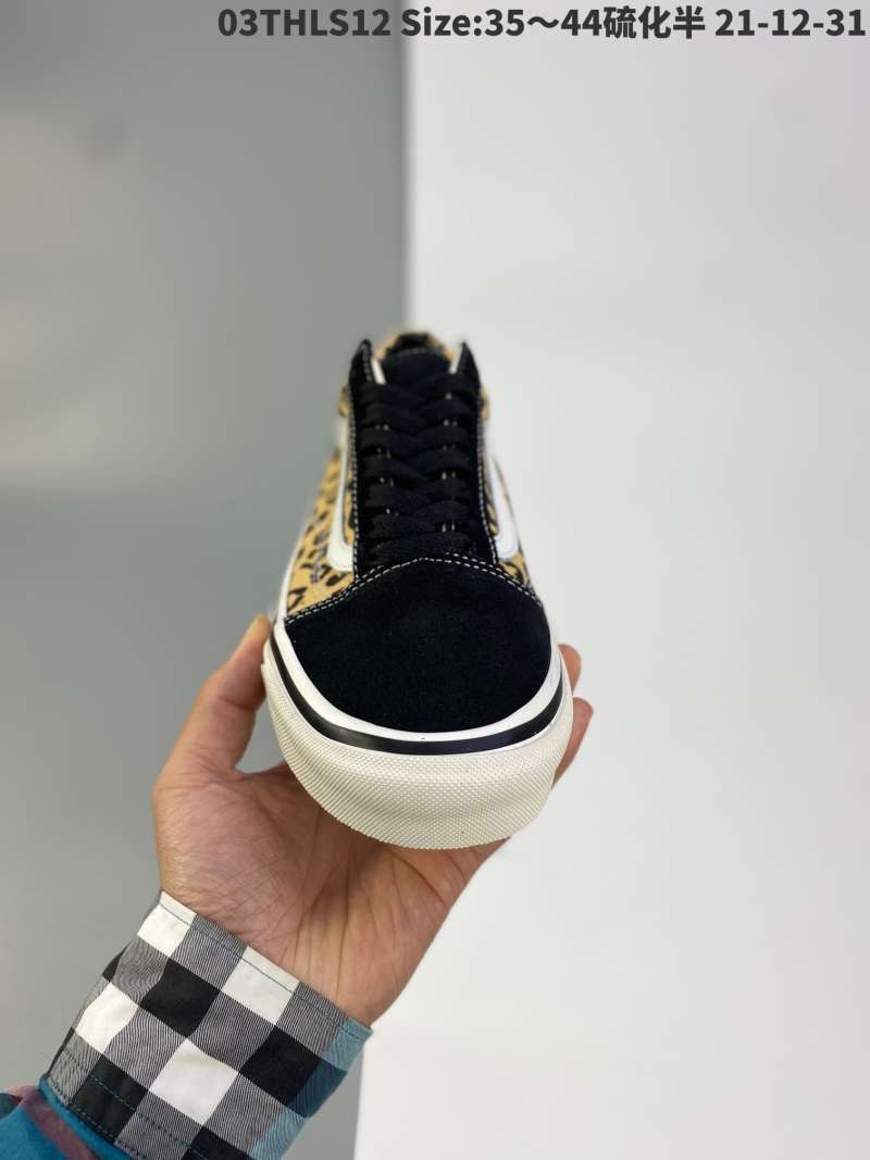 leopard print and black vans