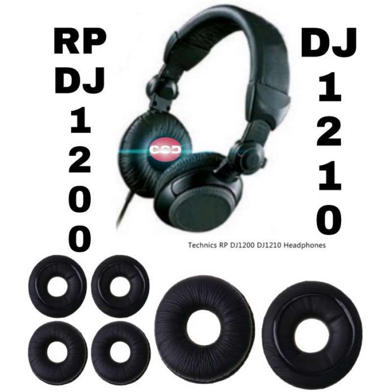 Promo Busa headset technics Rp DJ 1200 DJ 1210 / Spon Headphone Rp DH 1250  S - RP DJ 1200 Hitam 1 pasang - Multicolor di Seller Haitham Shop - Kab.  Bekasi, Jawa Barat | Blibli