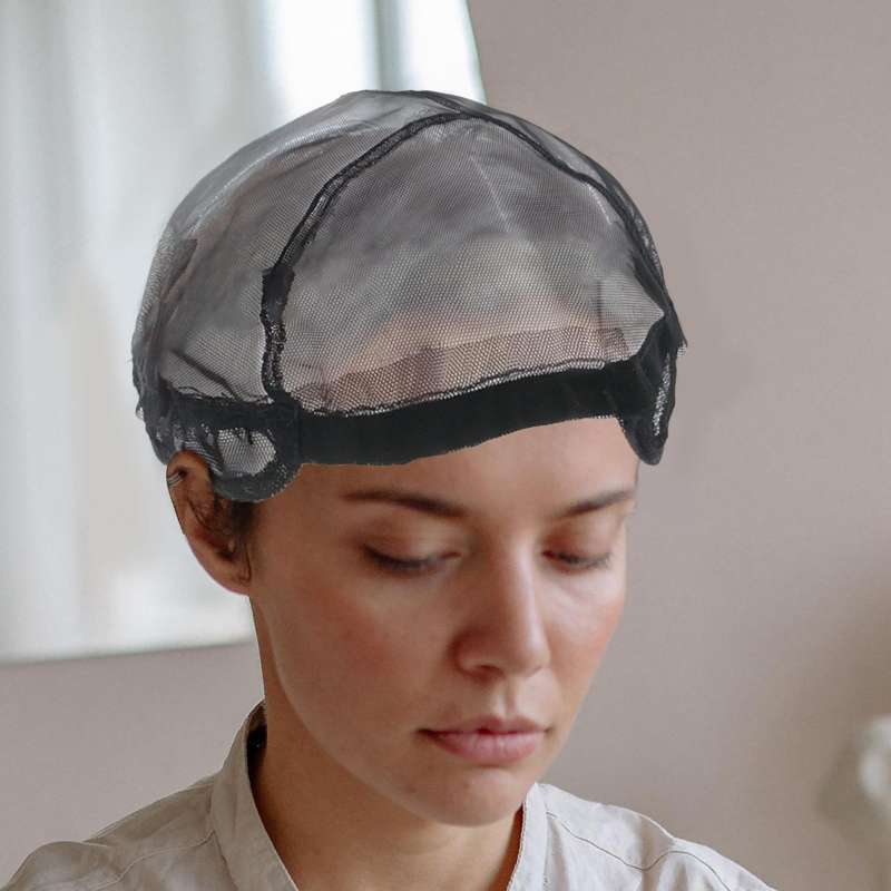 Promo Full Lace Net Wigs Caps with 