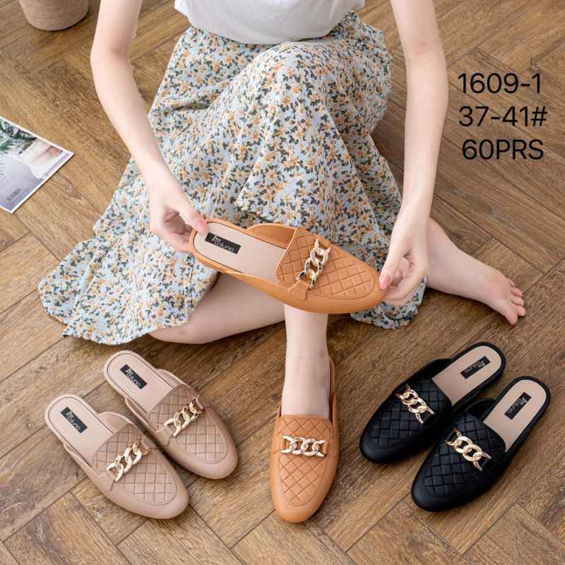 Promo Sandal Jelly Wanita Sandal Selop Flat Import DAVINA