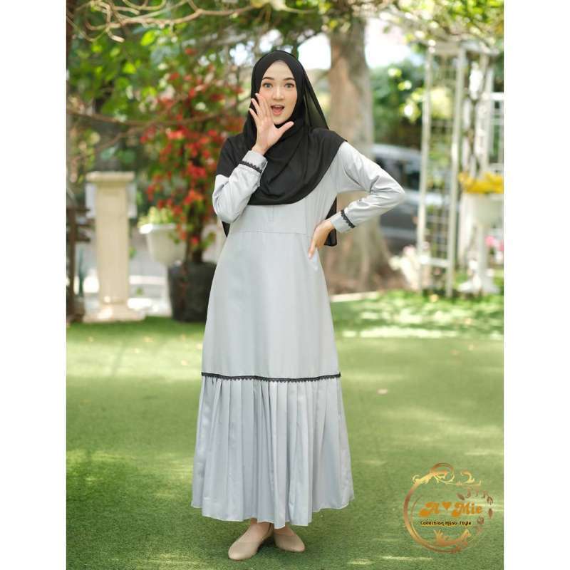 Jual Gamis Asofa Dress Grey | Gamis 