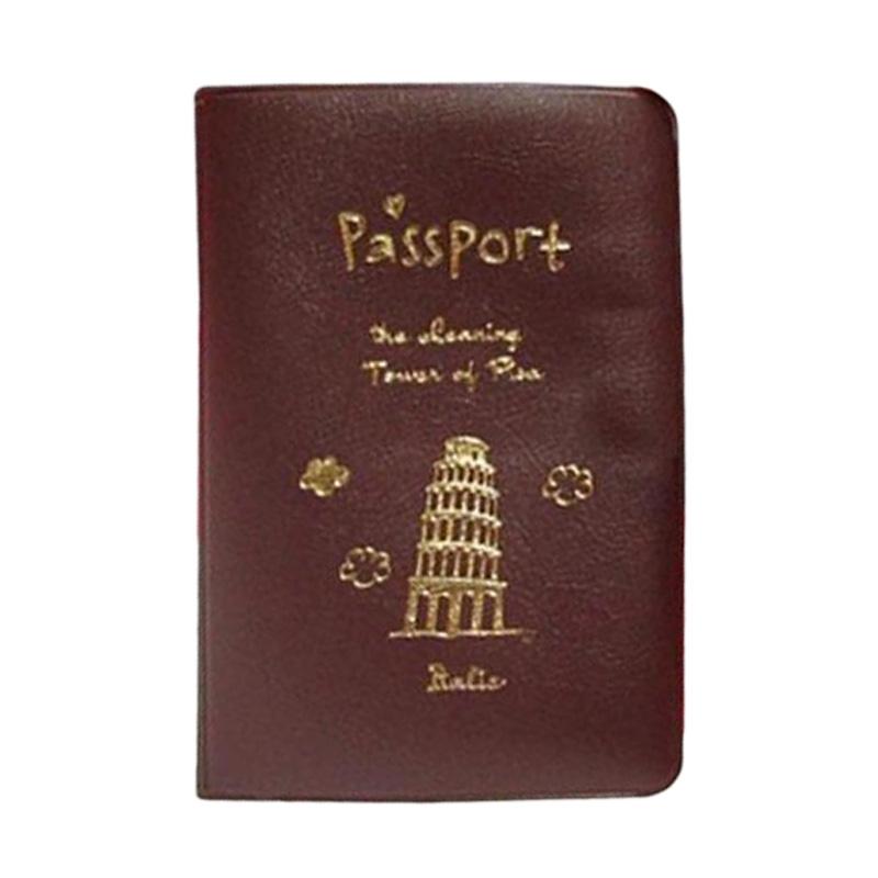 Red Fox In The White Snow Blocking Print Passport Holder Cover Case Travel Luggage Passport Wallet Card Holder Made With Leather For Men Women Kids Family