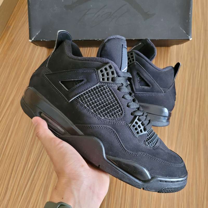 Sepatu All Black Jordan Black Cat Retro High Black Jordan High